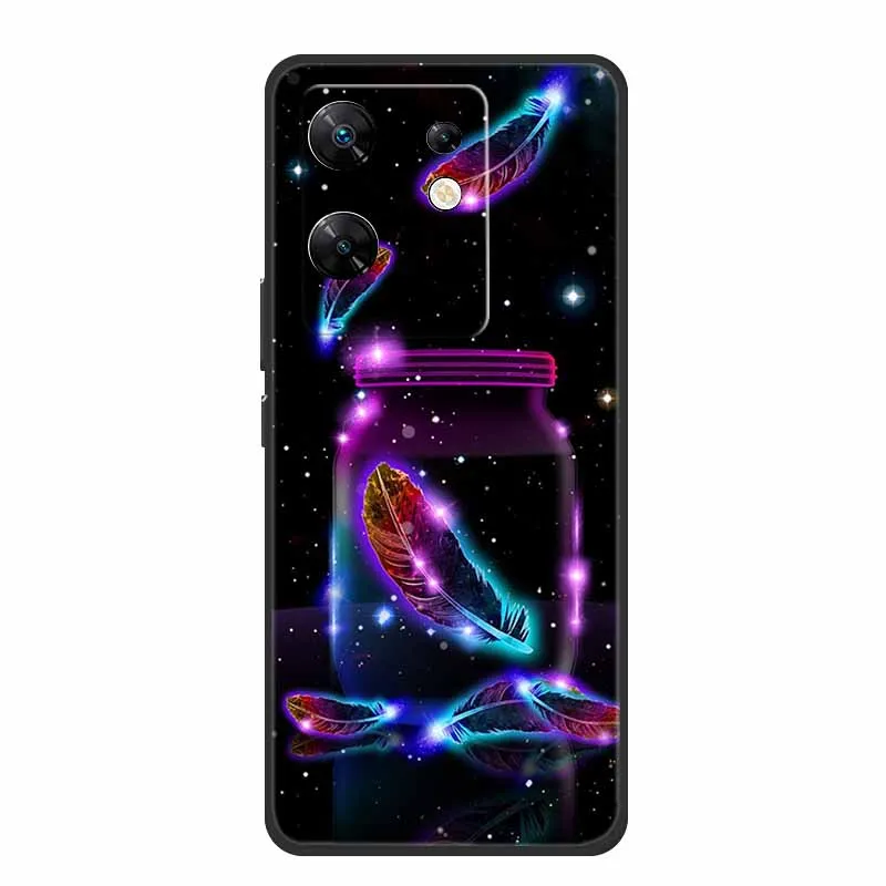 Sleek Black Silicone Shockproof Phone Case - Soft, Durable Back Cover for Enhanced Protection (6.78)