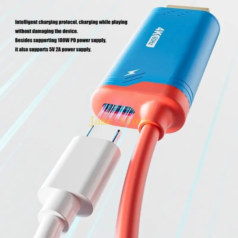 강화된 게임 플레이 지식을 위한 LX0B 4K 60Hz 및 DOG 고속 충전 기능을 갖춘 간단한 사용 도킹 링크