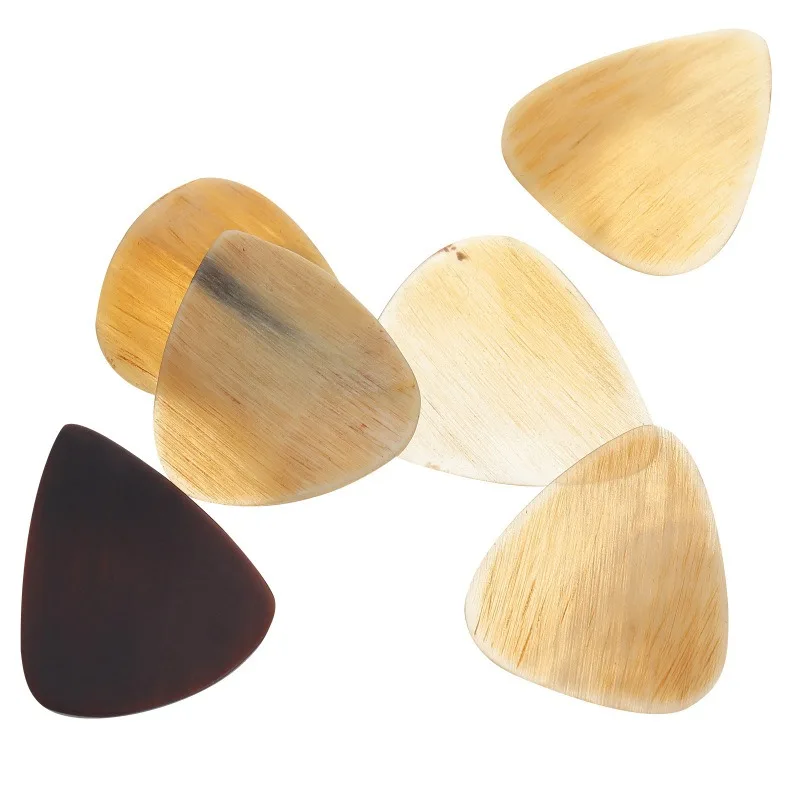 Natural Bullhorn Paddle for Folk Guitar, Durable and Non Slip, Performance Paddle, 1PC guitar bullhorn paddle