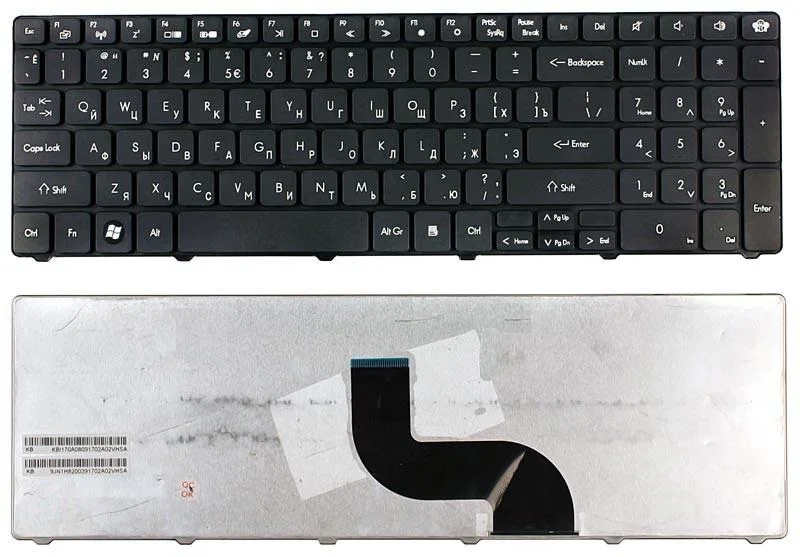 Клавиатура для ноутбука Packard Bell LM81 LM85 TK81 TK85 TM81 TM85 / Gateway NV50 черная | Компьютеры и