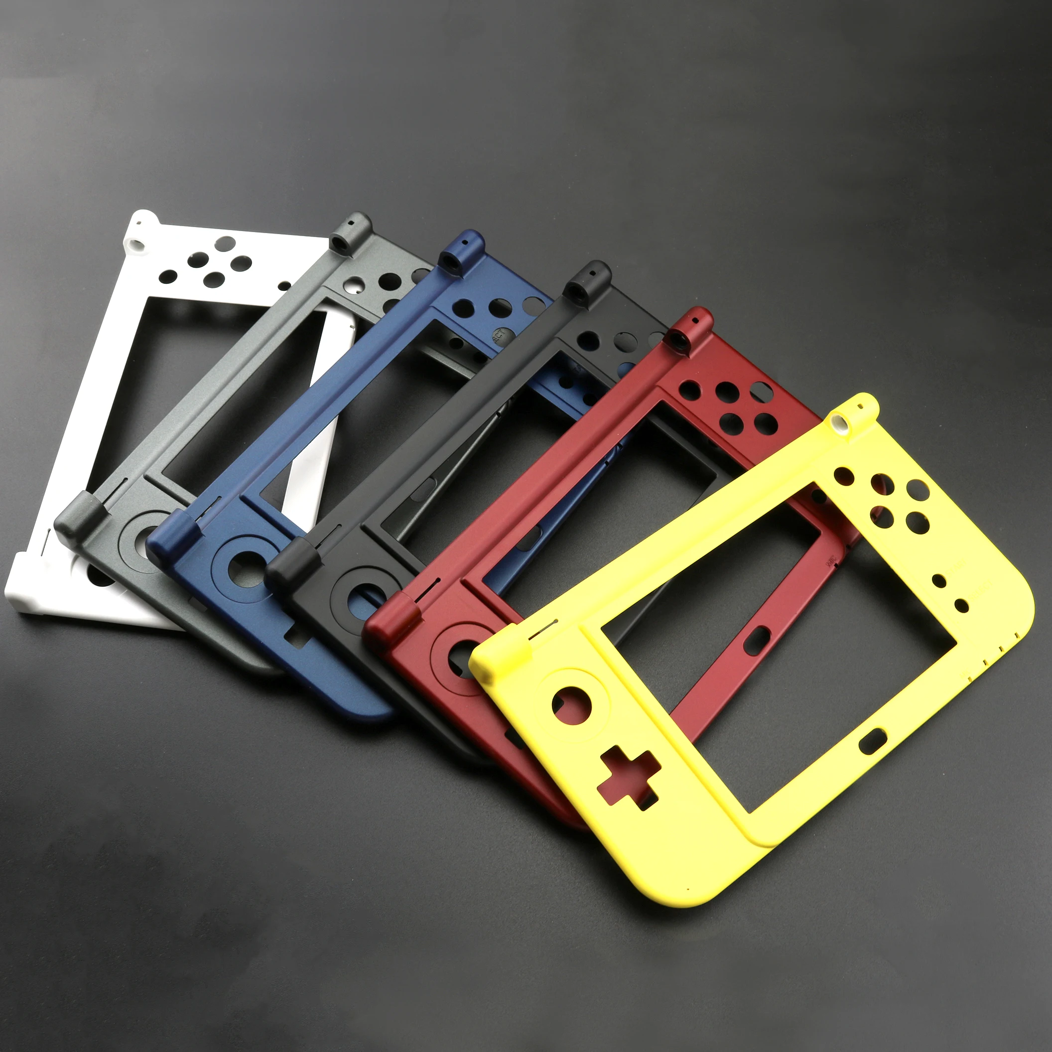 Dobradiça Inferior Médio Substituição do Quadro Shell Habitação Lente da Tela Lcd Superior Toque Stylus Caneta Kits Novo 3ds xl ll - Image 2
