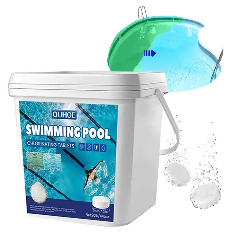 

Таблетки для бассейна, шипучие хлорирующие таблетки для бассейна, медленно растворяющиеся таблетки с длительным сроком службы хлора для спа, водных парков