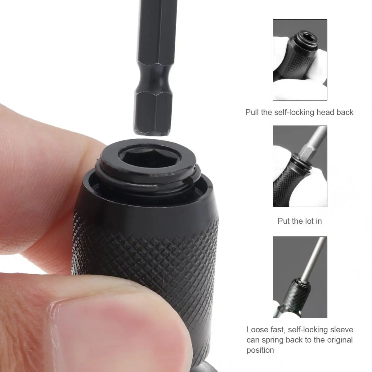 Mandrino Autoserrante 3/8" 24UNF Per Trapano - Campo 0,8-10mm Con Codolo Esagonale - Ideale Per Avvitatori E Trapani - Foto 7