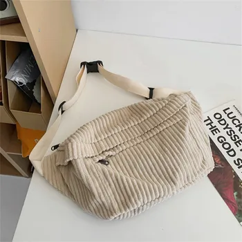 حقيبة كروس سروال قصير للرجال، حقائب كتف رياضية بسيطة للنساء، حقيبة صدر واحدة بلون سادة للطلاب، سحاب من ثلاث طبقات 5