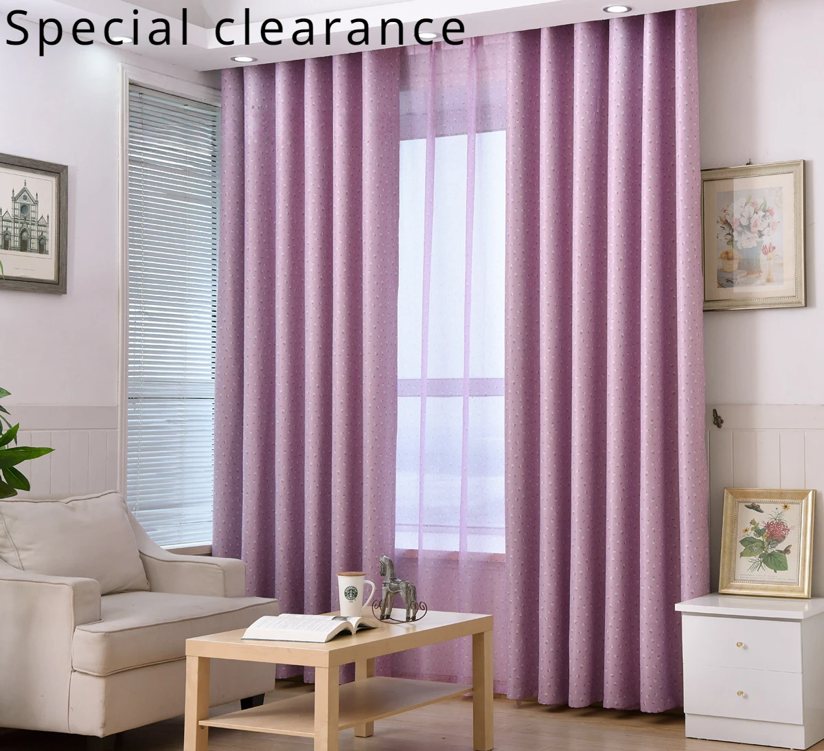 

New Special Clearance Deal with Full Blackout Curtain Fabric for Simple Room Curtains for Living Dining Room Bedroom