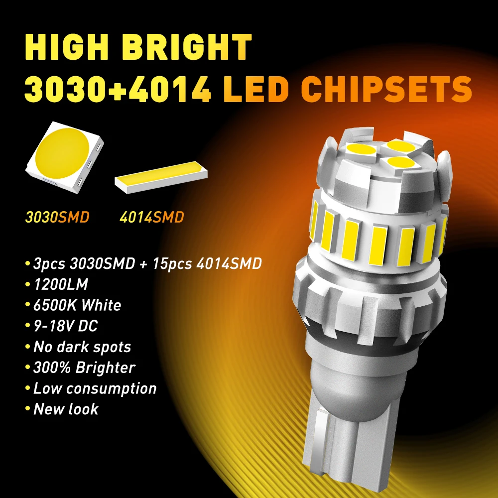 OXILAM-T15 LED Canbus W16W    , 912 921 LED    12V 6500K 1200LM 5W  T16 360, 2 