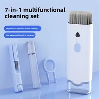 Keyboard Cleaning Kit 7-in-1 Laptops Cleaner with Keycap Puller, Multifunctional Keyboard Brush Cleaning Set for Airpods Phone 1