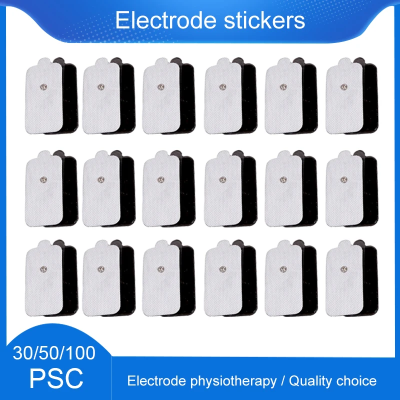

EMS Self Adhesive Pulse Gel 10x5cm TENS Acupunctu Unit Therapy Machine Muscle Stimulator for Slimming Electric Body Massager