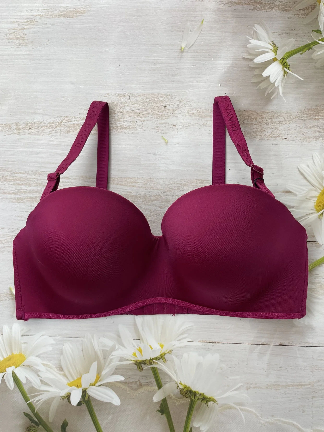 Three-breasted solid color D cup ladies underwear sexy big chest thin mold cup high-end bra 6