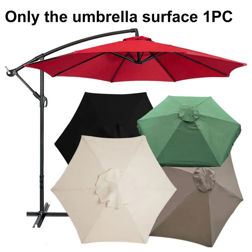 2M Patio Umbrella Cloth Replacement Sun Protection Outdoor Market Table Hanging Umbrella Canopy