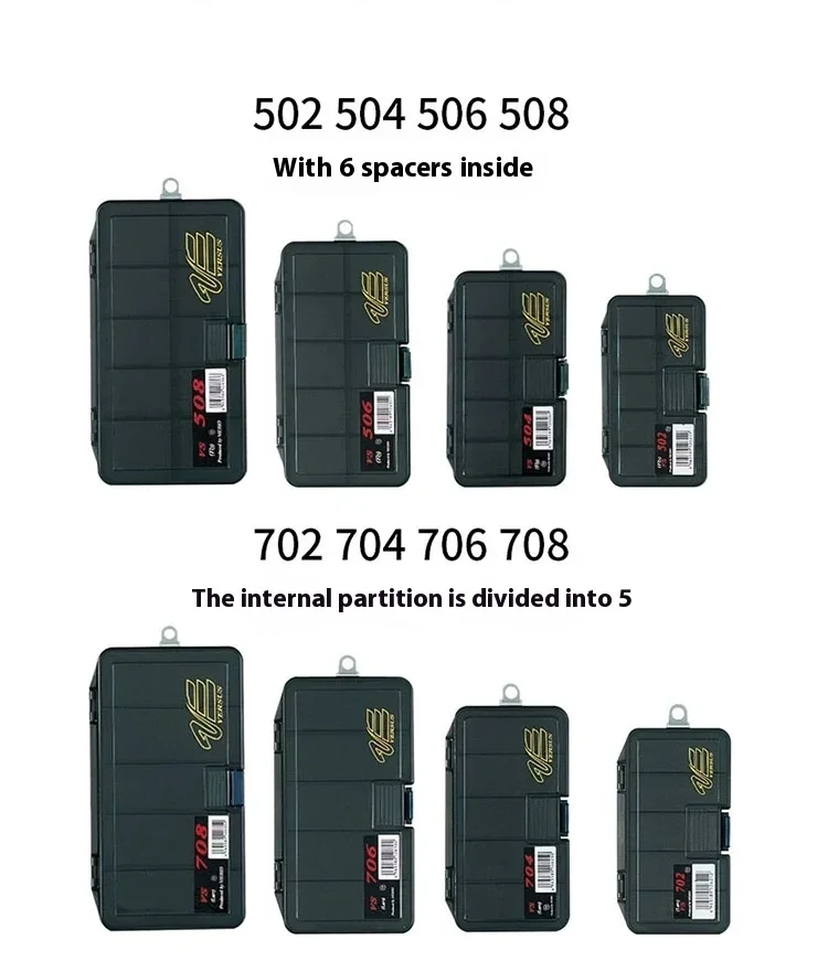 Fishing Lure Japan MEIHO VS702 VS802 VS502 VS902 Accessory Box Storage Fishing Gear Storage Bait Luya Case