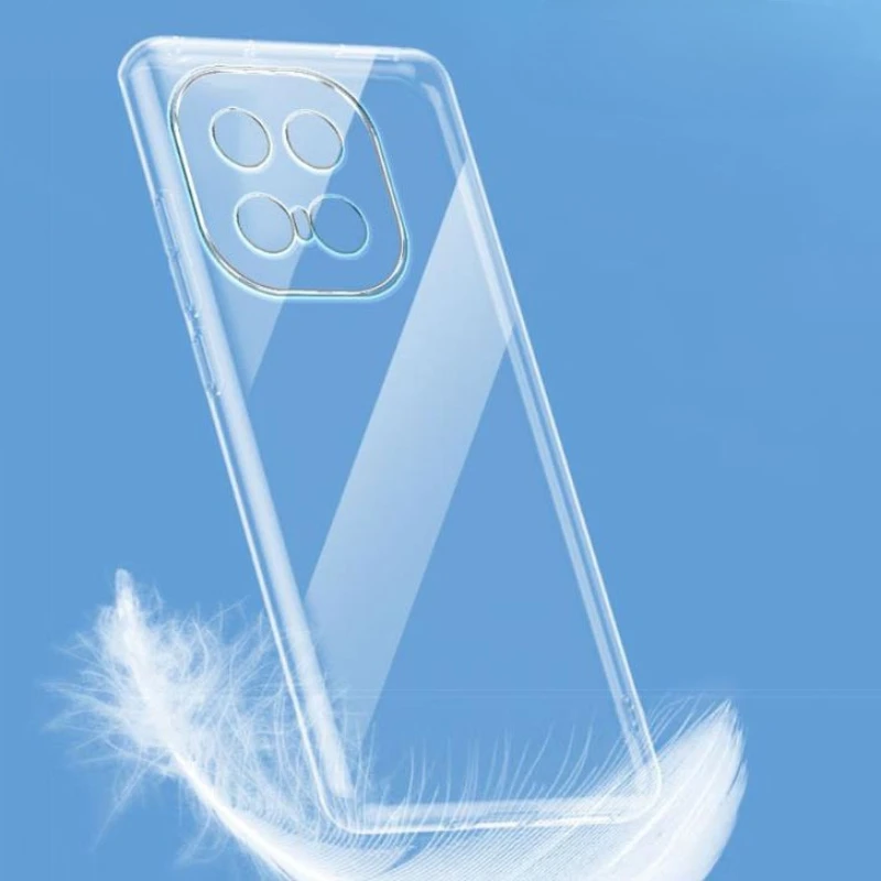 Transparent TPU Soft Cover Protective Phone Case - Clear Silicone Back Shell