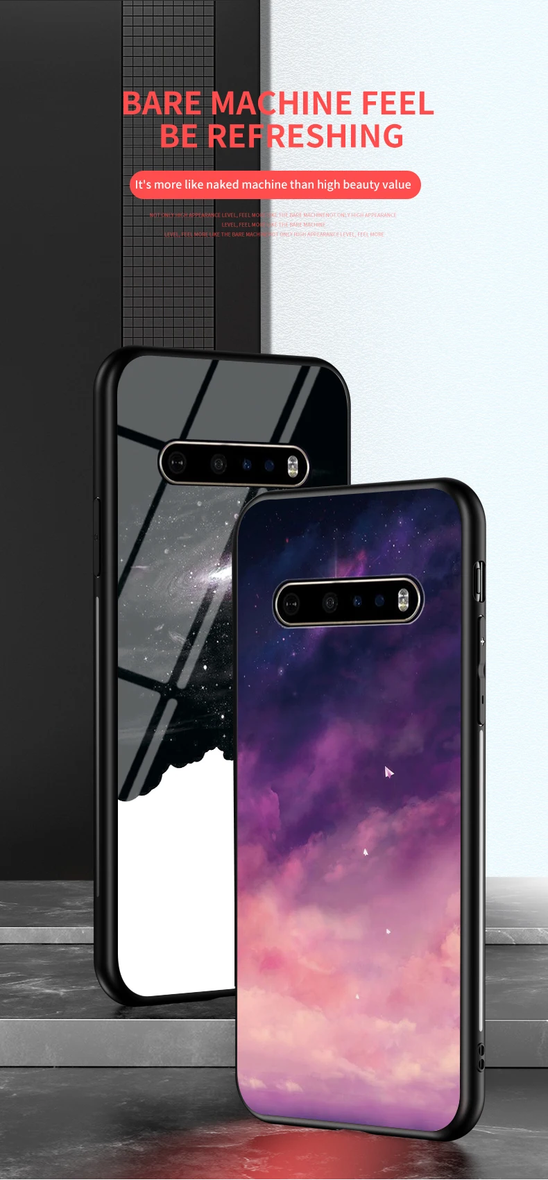 Luxury Mirror Tempered Glass Phone Case For Lg G8 Thin Case_voghion.com