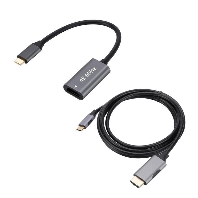 

4K 60Hz USB Type C to High Deifinition Cable Durable Braided USB C Converter Cord