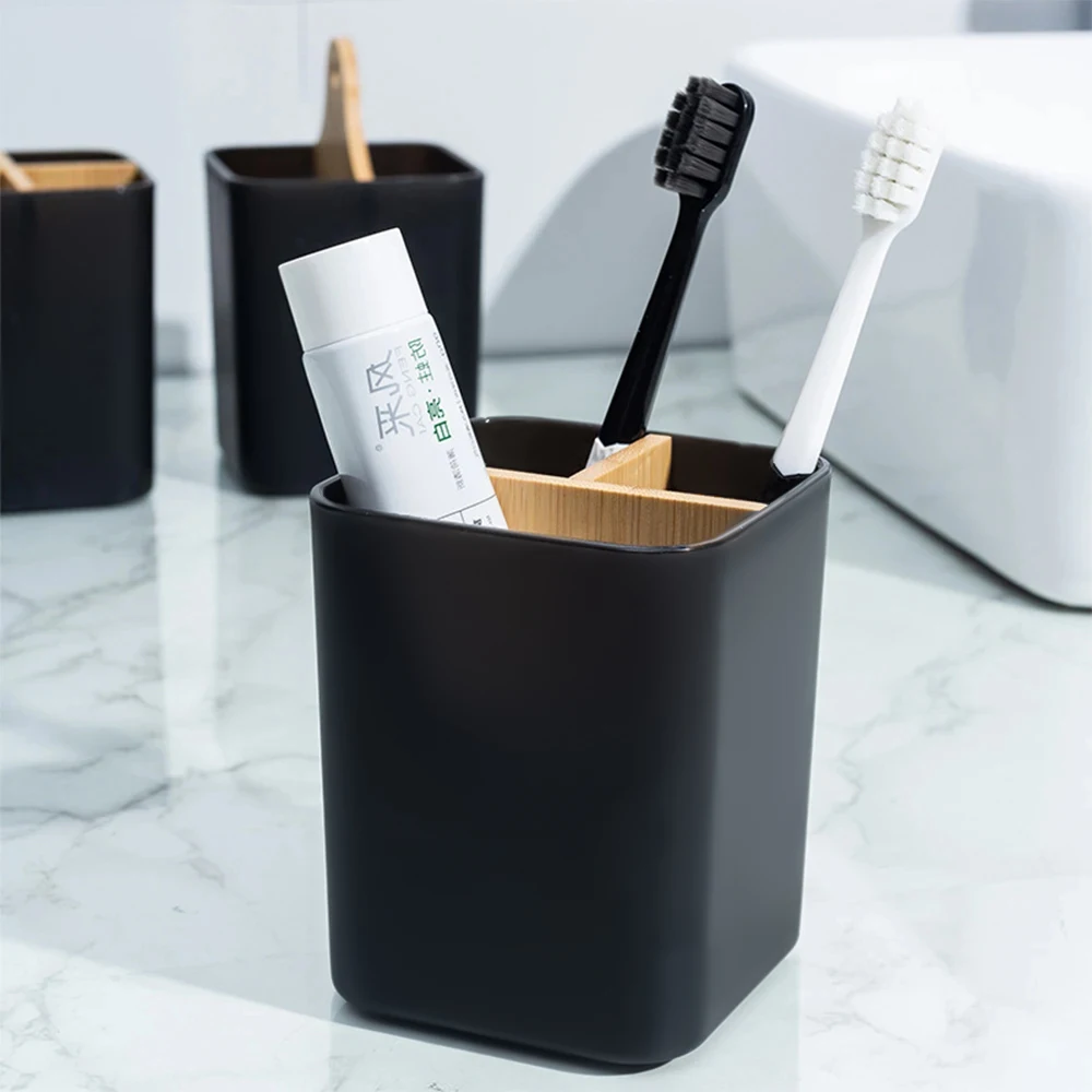 Toothbrush Holder Toothpaste Toothbrush Stand Plastic Storage Box Bathroom Accessories For Bathroom
