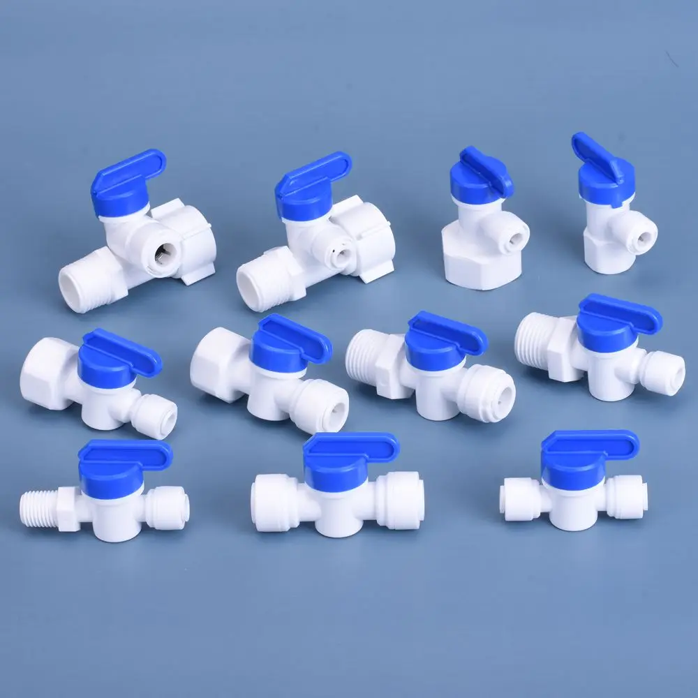RO ระบบ Reverse Osmosis อะไหล่ชุด 1/4 ", 3/8", 1/2 "ชาย/หญิงด้ายวาล์ว Quick Connectors Backwash อุปกรณ์รวม 1