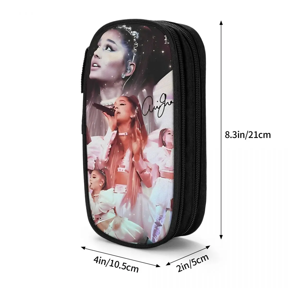 Vintage Pop Music R&B Pencil Case Classic Arianas Grandes Pen Holder Bag Girl Boy Big Capacity School Supplies Gift Pencil Box