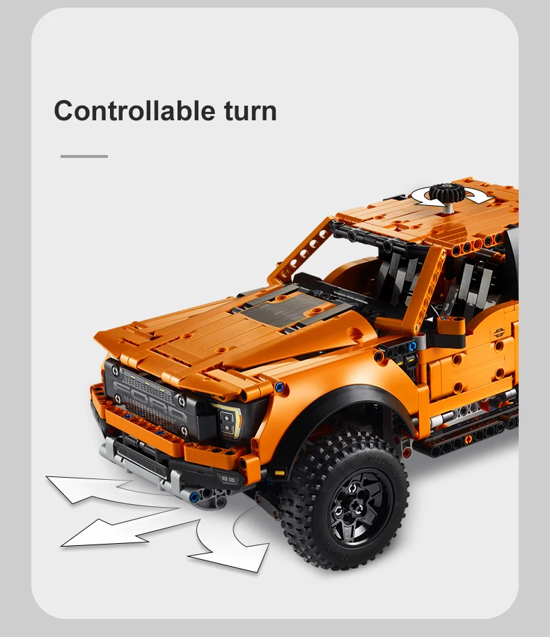 Compatible avec LEGO Technic Ford Raptor 1379 pièces