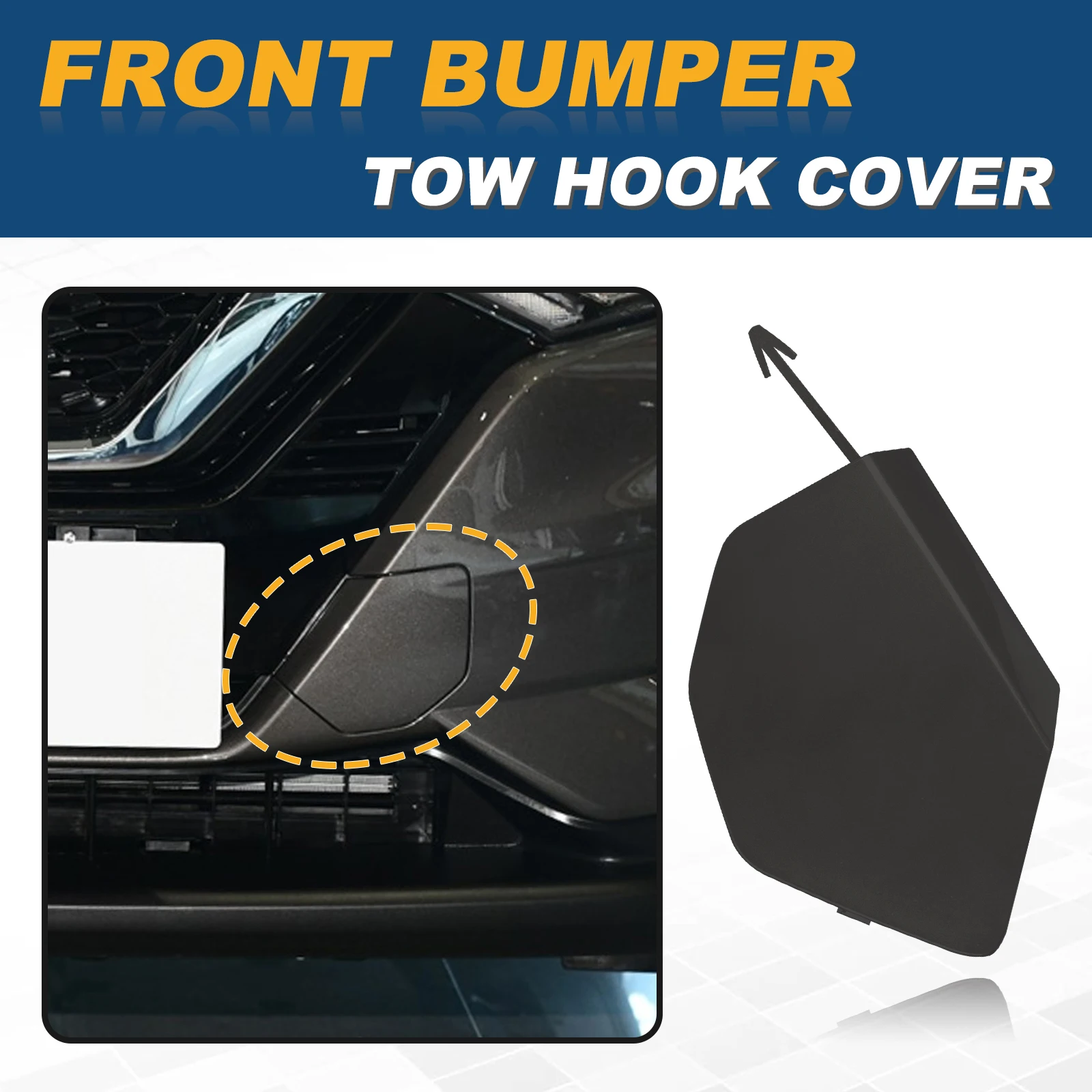 Front Bumper Tow Hook Cover Front Bumper Tow Hook Cap Towing Eye Cover For Nissan Qashqai J11-622A0-DF60A-B151 Car Accessories