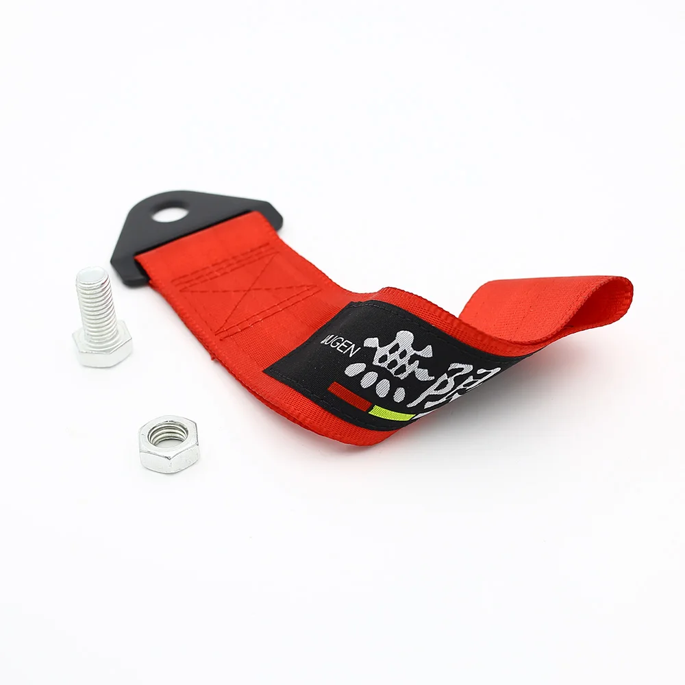 Nylon Tow Strap Car Tow Strap Car Tow Hook Tow Bar Tow Strap Universal Racing car ropes Hook Towing Bars Screws nuts