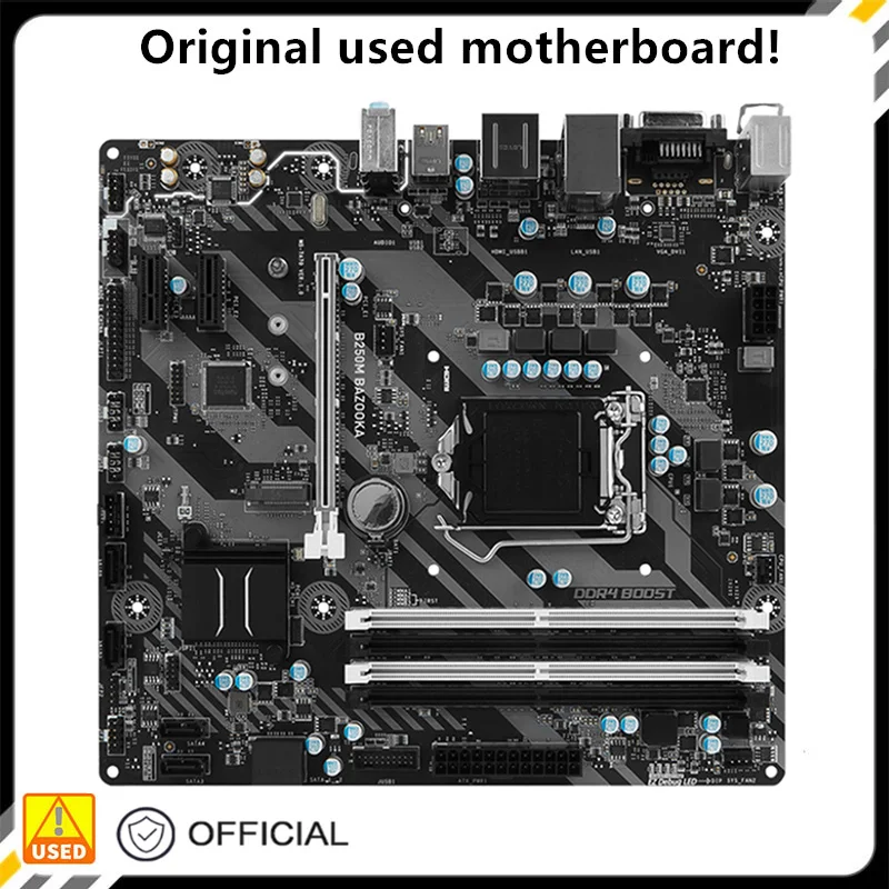 

Для B250M BAZOOKA оригинальный б/у Настольный Intel B250 64 Гб DDR4 материнская плата LGA 1151 i7/i5/i3 USB3.0 SATA3