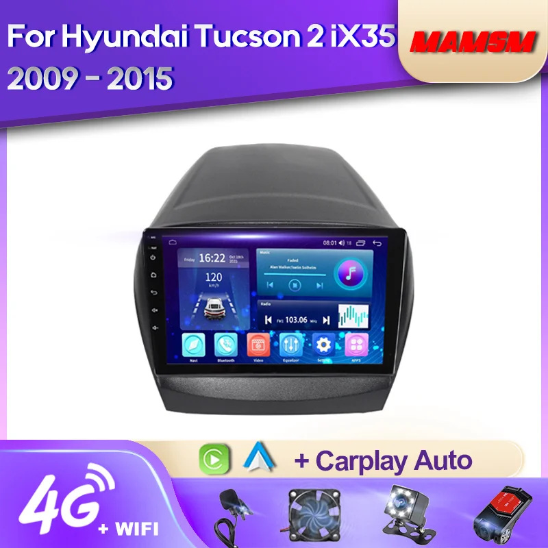 

MAMSM Android 12 Car Radio For Hyundai Tucson 2 LM IX35 2009 - 2015 Multimedia Video Player Navigation GPS 4G Carplay Autoradio