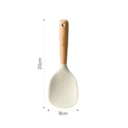 Premium Silicone Kitchenware Set with Durable Hardwood Handles (1PC E)