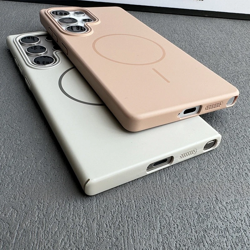 Luxury Slim Matte MagSafe Shockproof Phone Case - Solid Color