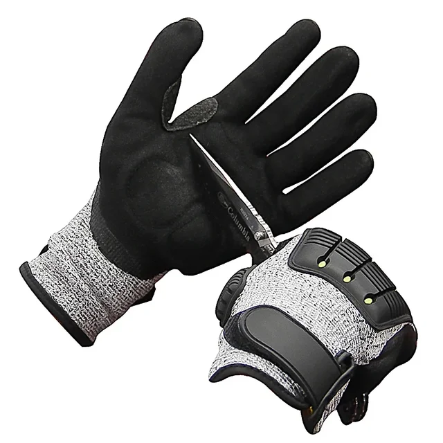 Outdoor Safety Protection Gloves Anti-vibration Anti-smashing Anti-cutting Anti-collision Gloves Cycling Rescue Safety Gloves 2