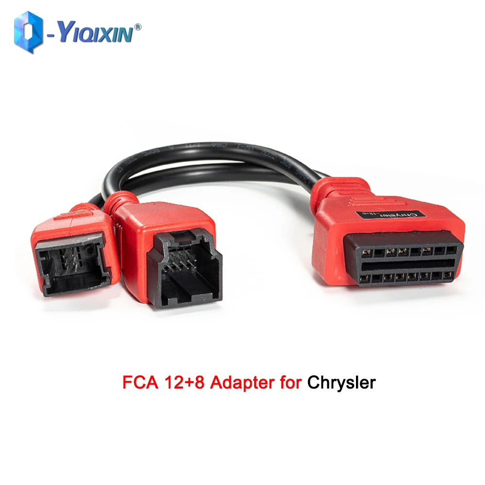 Fca 12 + 8 Adattatore Per Chrysler Lavoro Su Maxisys Im608 Lancio X431 V Obdstar Autel Connettore Di Programmazione Cavo Di Codifica Di Adattamento