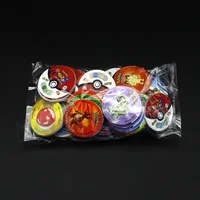 100/160pcs Pokemon Tazos 1/ 2 Generation Strokes Box 3D Round Square Collection Cards Album Trainer Pogs Cheetos Chipitaps - Image 2