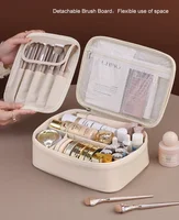 Sac à cosmétiques pour femmes, trousse de maquillage Double couche, grande capacité, organisateur de cosmétiques de luxe, essentiels de voyage, sac à cosmétiques pour femmes 4