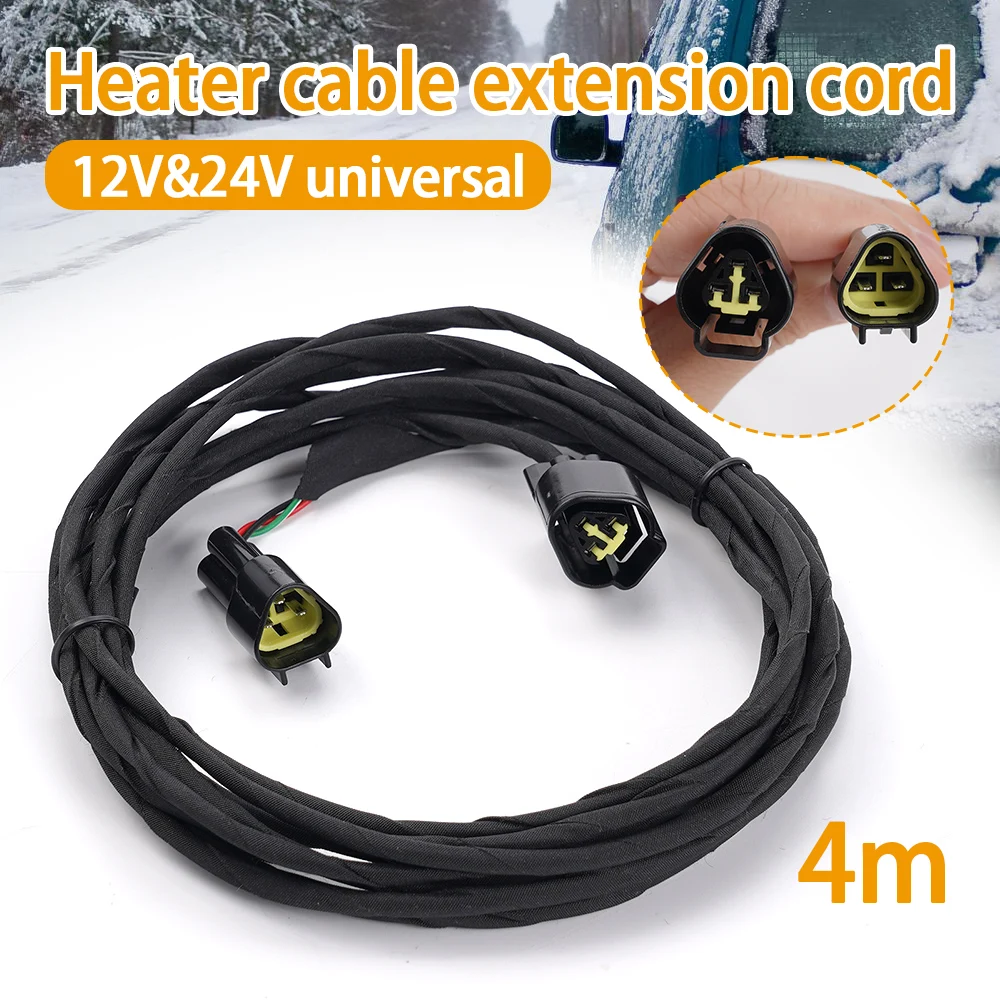 2kw/5kw/8kw Auto 12V 24V Diesel Heater LCD Screen Diesel Heater Cable Adapter Automotive Accessories 4M Extension Cable