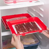 Creative Food Preservation Tray 30*21cm Reusable Fresh Storage Container Stackable BPA-free Plastic Meal Prep Containers 1