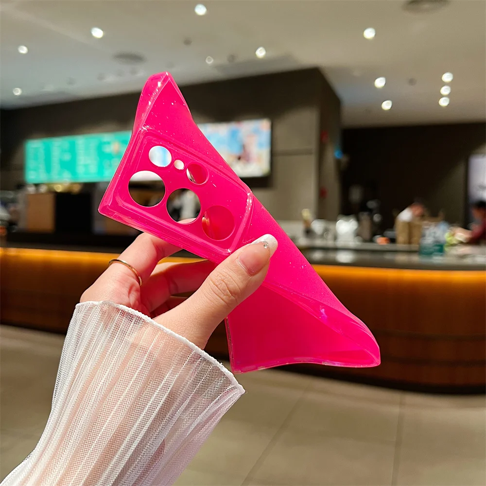 Vibrant Glitter Silicone Shockproof Phone Case - Full Protection Soft Cover