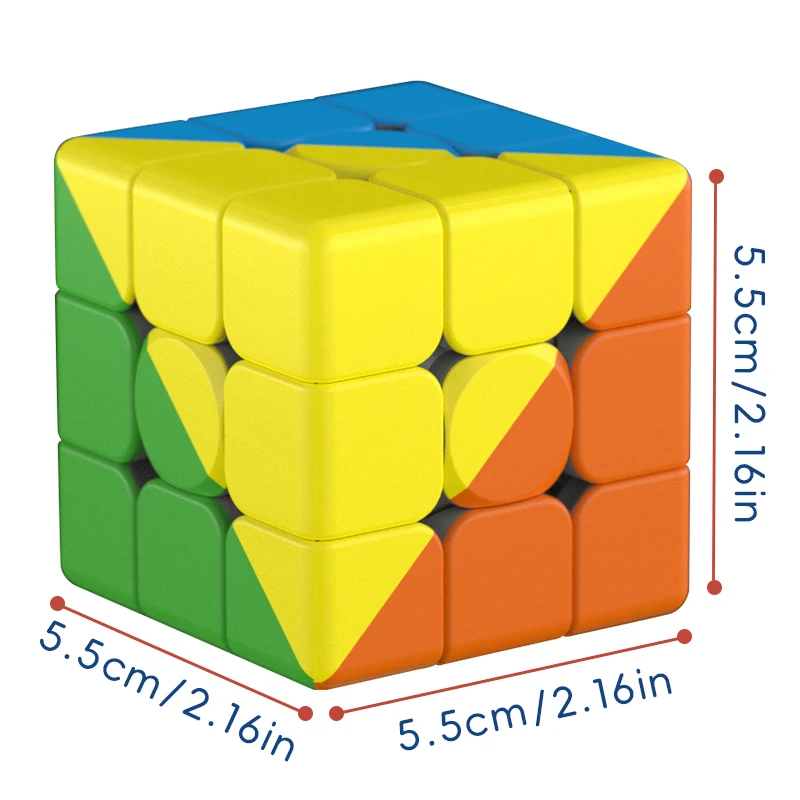 4색 큐브, 3x3 스피드 큐브, 매직 스무스 플레이, 어린이와 성인을 위한 쉽게 돌리는 퍼즐 장난감, STEM 교육 선물