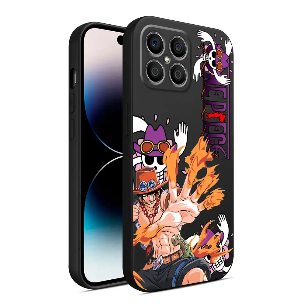 thumbnail image 1 of Funda para Honor 90 Lite 8X 20 70 X8 X8A X9a X7 X6 50 Magi C5 Pro 4, Funda de teléfono suave negra de Anime de una pieza, 1 of 5
