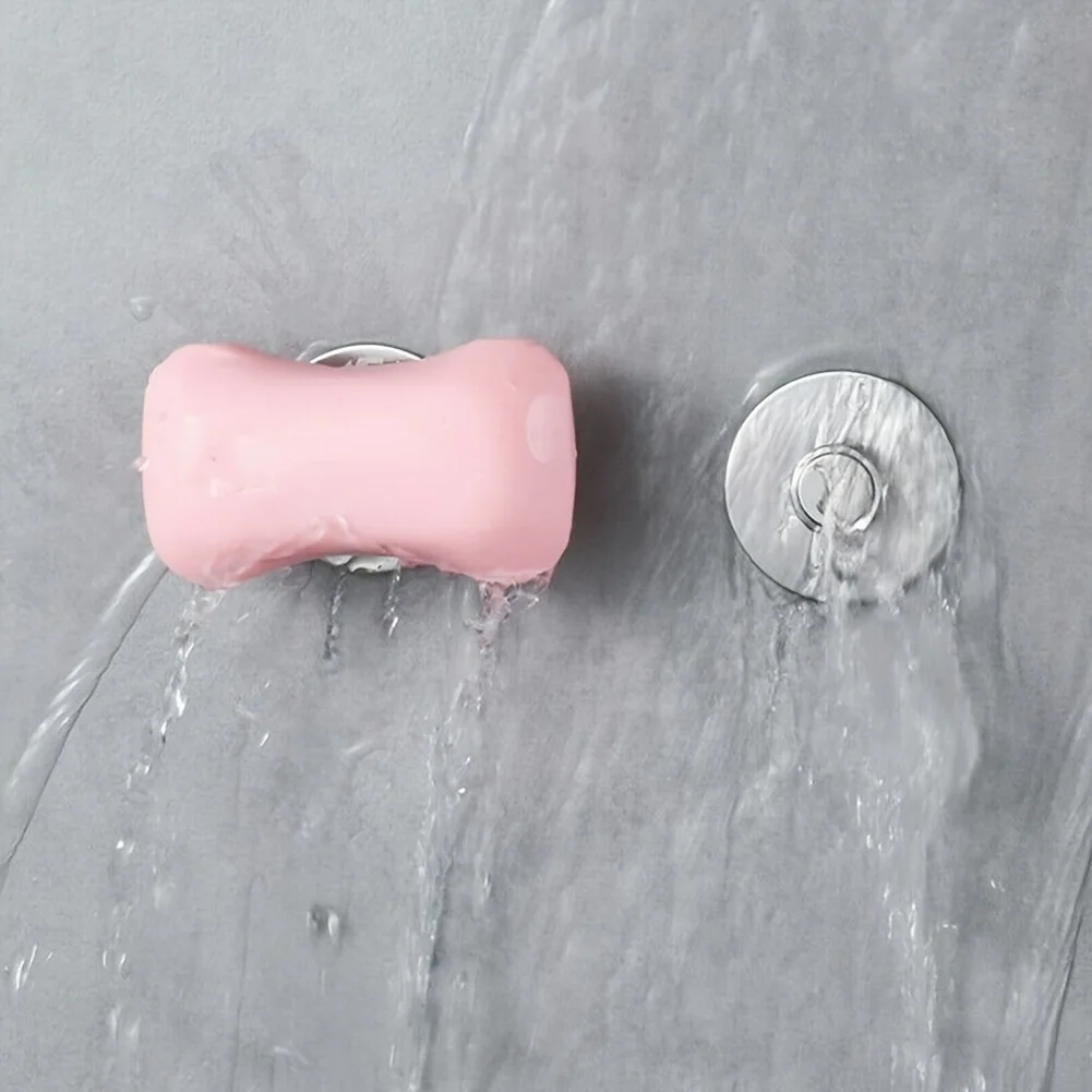 Bathroom soap holder, non perforated soap holder, drain magnetic 304 stainless steel soap holder 5