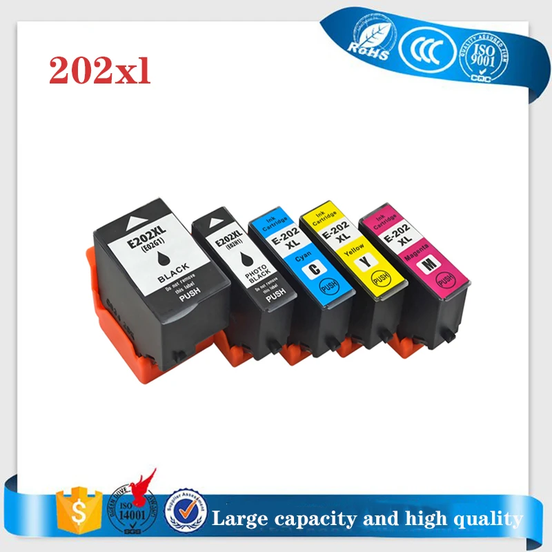 

vilaxh 202XL 202 compatible ink cartridge for EPSON Expression Photo XP-6000/XP-6005/XP-6100/XP-6105 printer