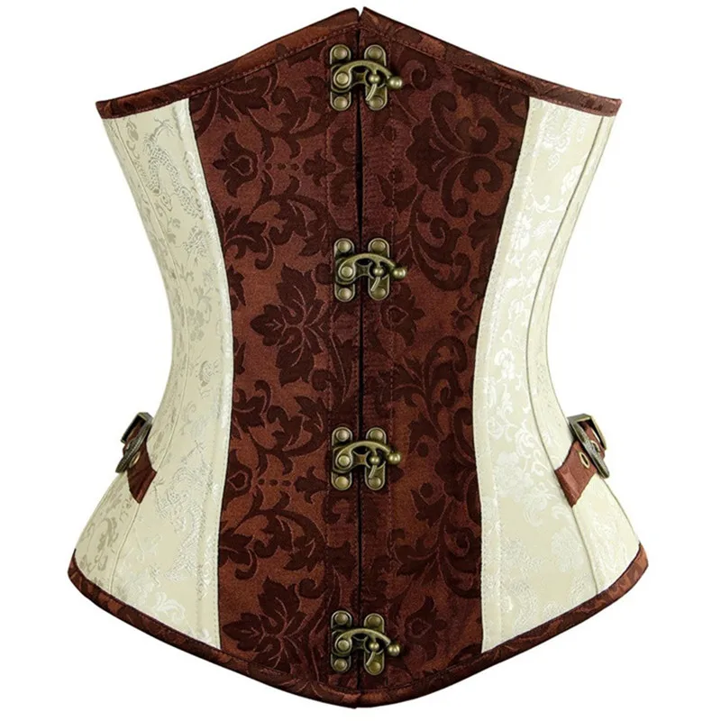 Sexy Underbust Corset For Women Gothic Steampunk Bustier Waist Cincher Slimming Body Shaper Corselete Lingerie Plus Size