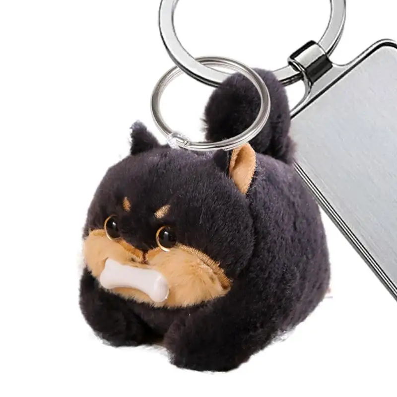 

Stuffed Animal Keychain Cute Plush Toy Stuffed Soft Animal Plush Puppy Keychain With Sound Adorable Mini Puppy Plush Pendant