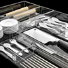 Kitchen drawer storage partition simple chopsticks knives and forks tableware sorting box free combination home desktop division 3