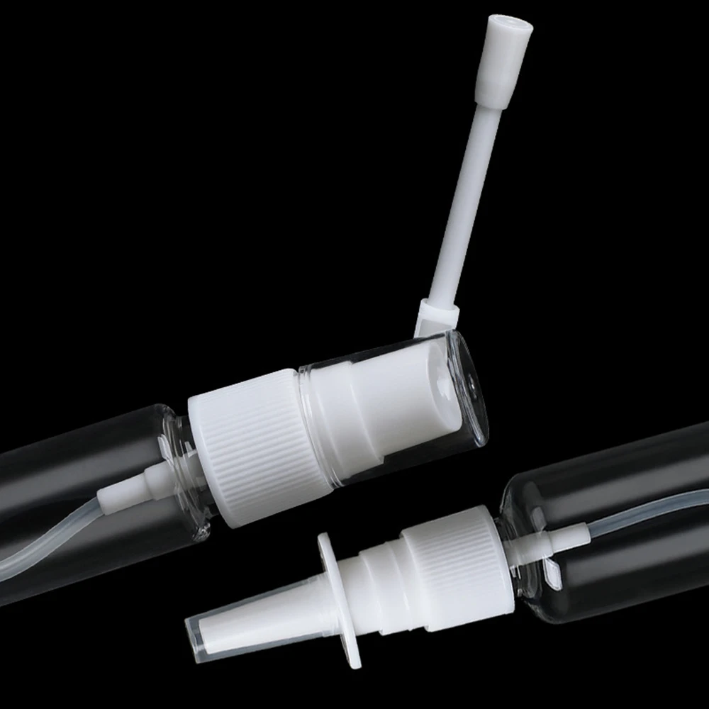 1pcs 5ml 10ml 20ml 30ml Empty PET Nasal Spray Bottles Pump Sprayer Mist Nose Refillable Small Rotation Mist Spray Bottles