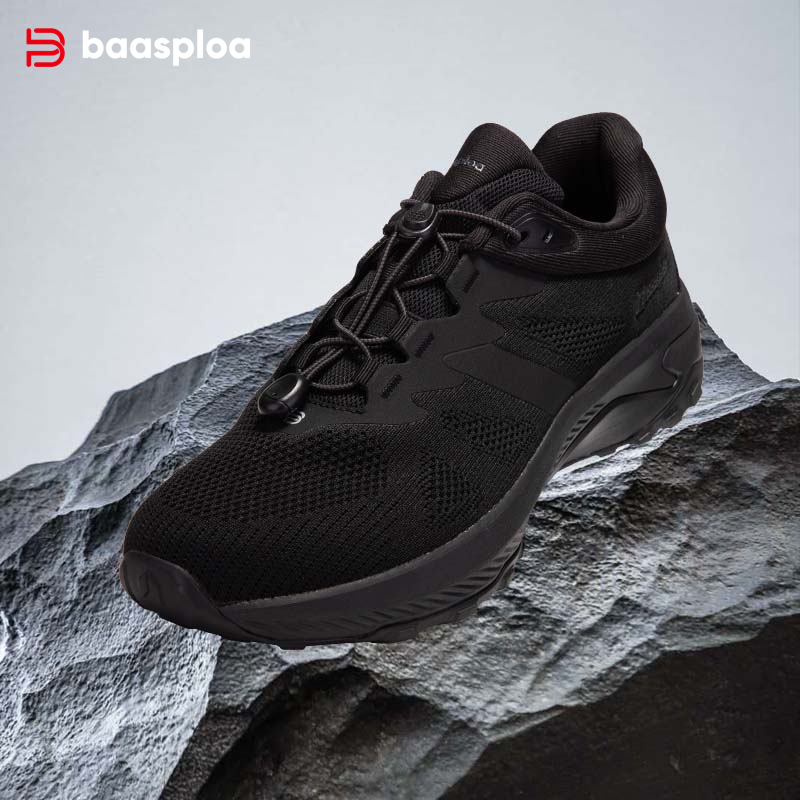 Baasploa Men's Trail Adventure Sneakers Lightweight Outdoor Walking Shoes Breathable Trainers Durable Rubber Grip Footwear