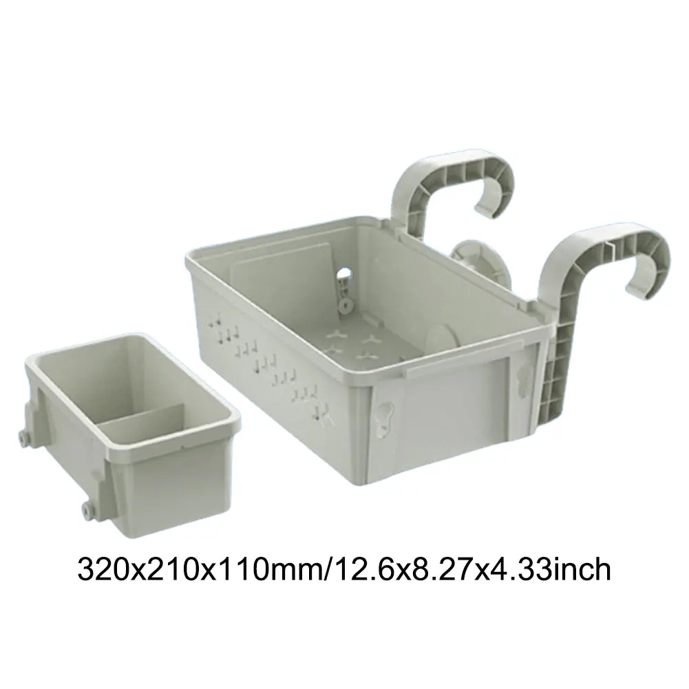 Poolside Storage Baskets with Pool Cup Holders Pool Storage Basket Swimming Pool Hanging Storage Basket Above Ground Pool Tool