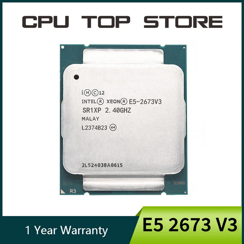 Intel Xeon E5 2673 V3 2.4GHz 12 Cores 30M LGA2011 3 processor E5 2673V3 cpu|CPUs| - AliExpress