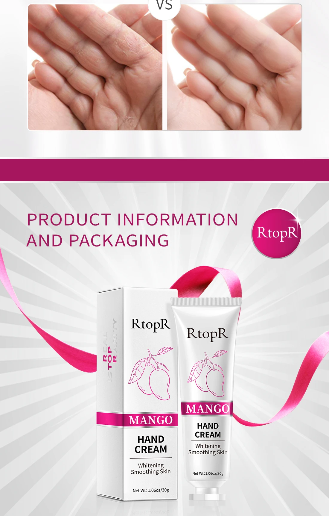 Mango Moisturizing Hand Cream Hyaluronic Acid Whitening To Improve Wrinkles Repair Dull Rough Full Elasticity Nourishing Hand Skin_voghion.com