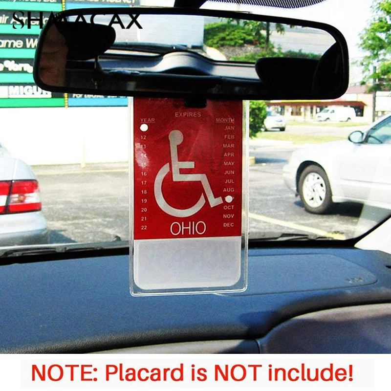 Handicap Parking Placard Holder Ultra Transparent Disabled Parking Permit Placard Protective Holder