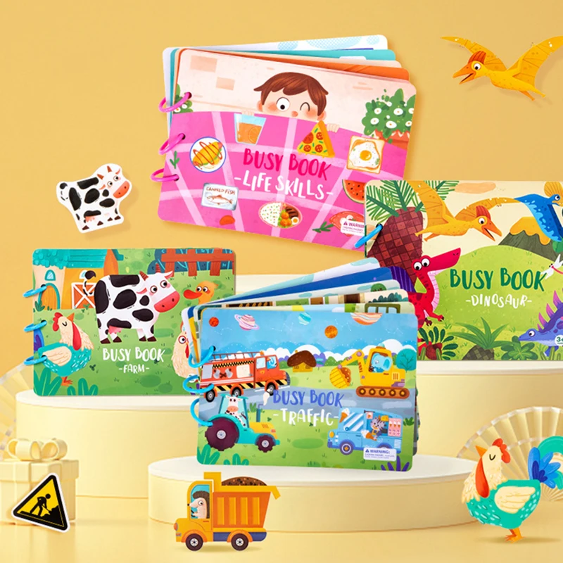 Livre d'Activités Montessori pour Enfant de 2, 3 et 4 Ans, Jouets  d'ApprentiCumbria Présвpour Bébé - AliExpress