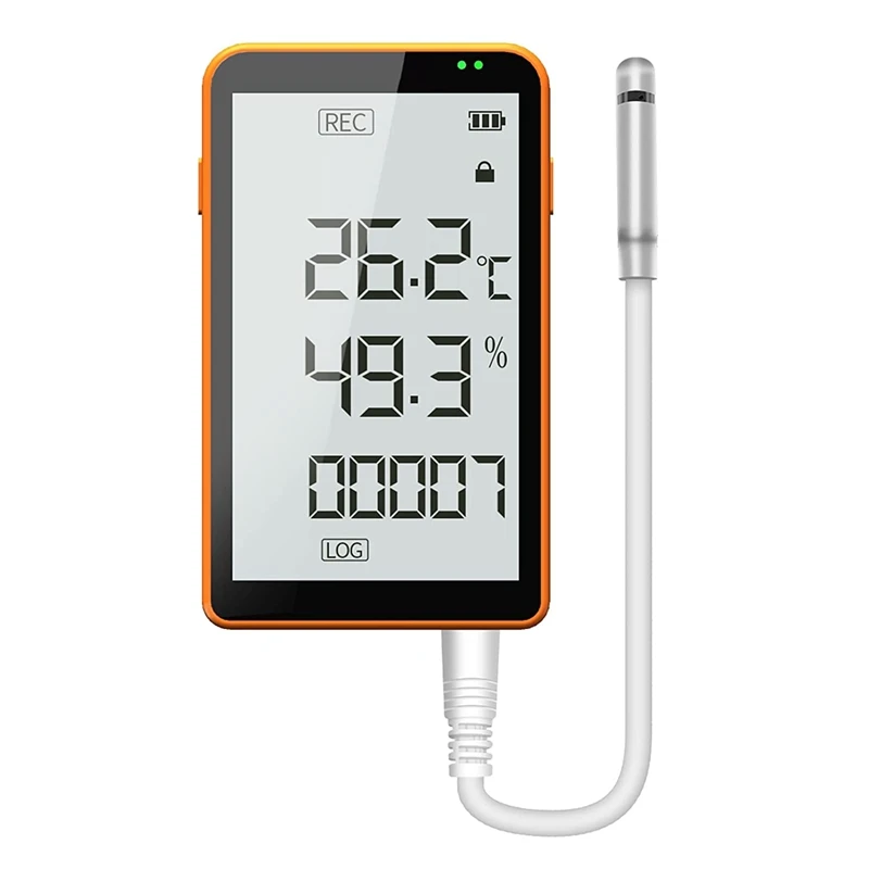 

EAS-GSP-80 Digital Temperature And Humidity Data Recorder Removable Buffer Probe Refrigerator Thermometer With LCD Display